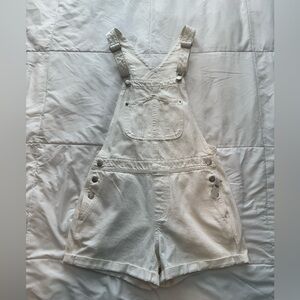 White Old Navy Short Overalls